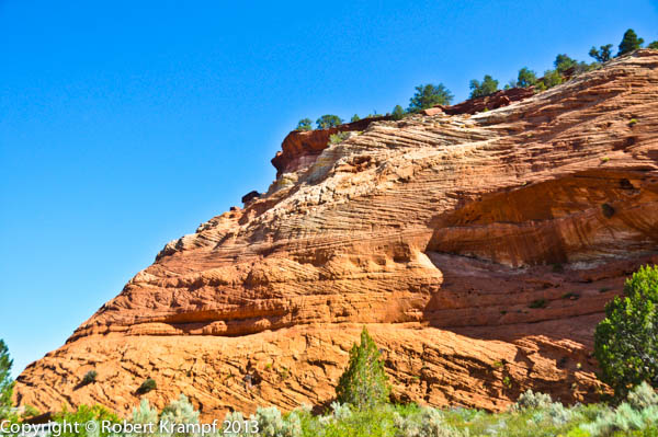 red sandstone cliff